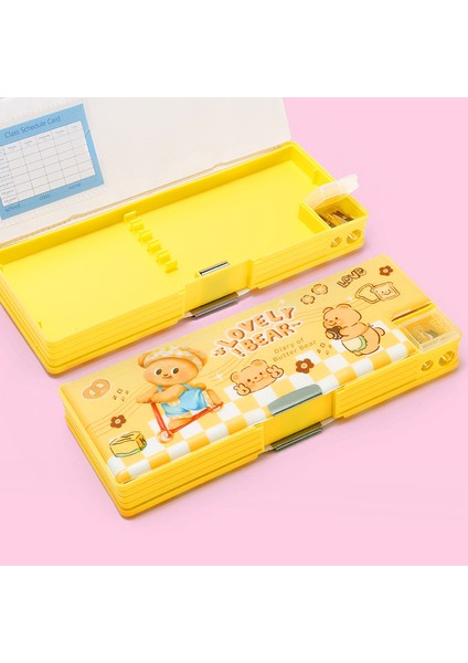 Ilkokul Öğrencileri Için Çift Taraflı Manyetik Kapaklı Kalem Kutusu (Yurt Dışından)