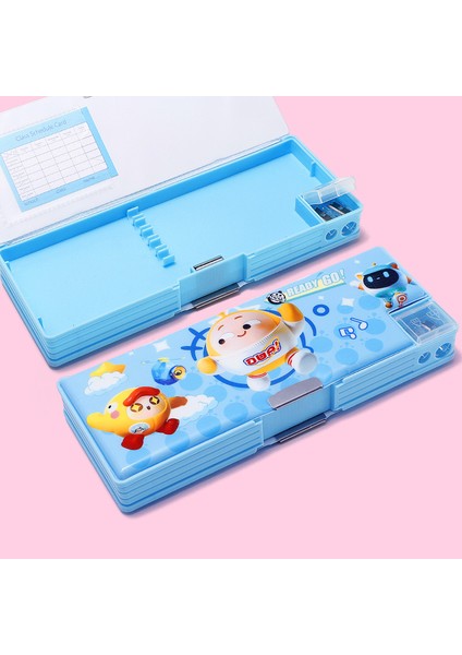 Ilkokul Öğrencileri Için Çift Taraflı Manyetik Kapaklı Kalem Kutusu (Yurt Dışından)
