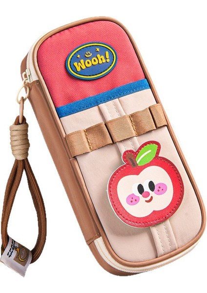 Kalem Çantası Çok Katmanlı Düzenleyici Büyük Kapasiteli Kırtasiye Çantası (Yurt Dışından)