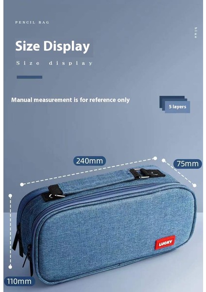 Büyük Kapasiteli Kalem Çantası Çok Katmanlı Ortaokul Öğrencileri Lise Öğrencileri Ilkokul Öğrencileri Kalem Çantası Kırtasiye Kutusu (Yurt Dışından) modelleri