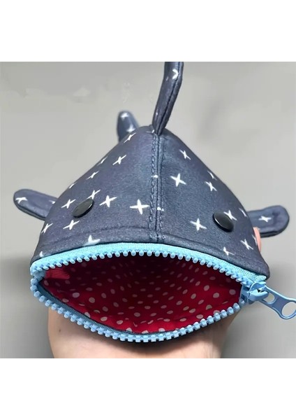 Köpekbalığı Kalem Kutusu Büyük Kapasiteli Kalem Kutusu Öğrenci Kırtasiye Saklama Çantası (Yurt Dışından)