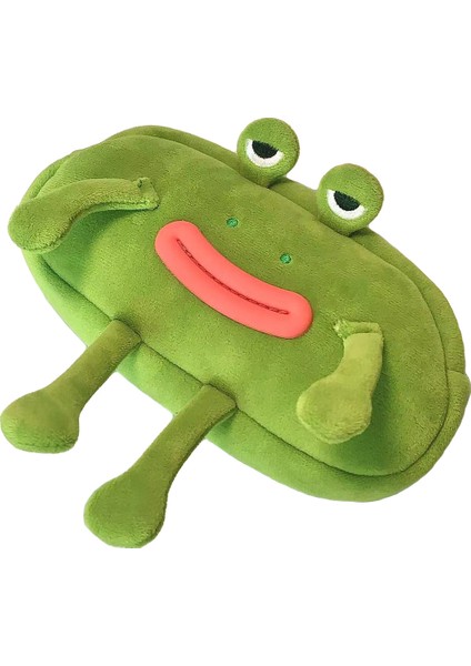 Büyük Ağız Kurbağa Peluş Kalem Kılıfı Çirkin Sevimli Büyük Kapasiteli Kırtasiye Kılıfı (Yurt Dışından)