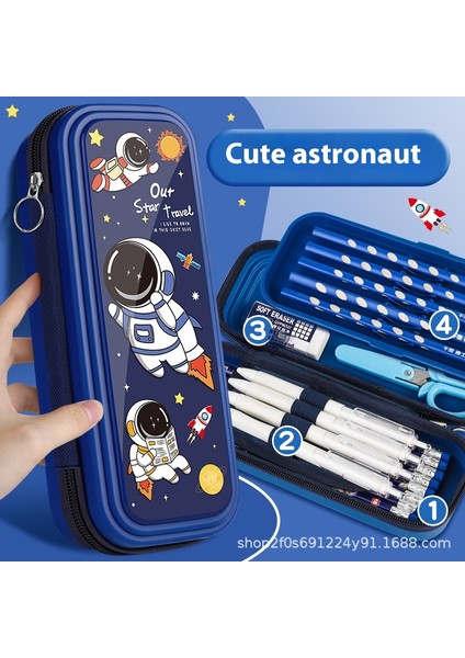 Kırtasiye Kutusu Büyük Kapasiteli Öğrenci Çocuk Kalem Kutusu (Yurt Dışından)