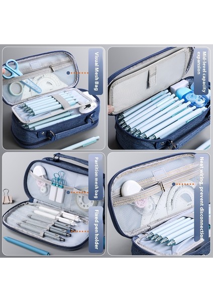 Büyük Kapasiteli Ilkokul Öğrencileri Ortaokul Öğrencileri Kırtasiye Kalem Kutusu Çok Fonksiyonlu Kalem Kutusu (Yurt Dışından) fiyatları