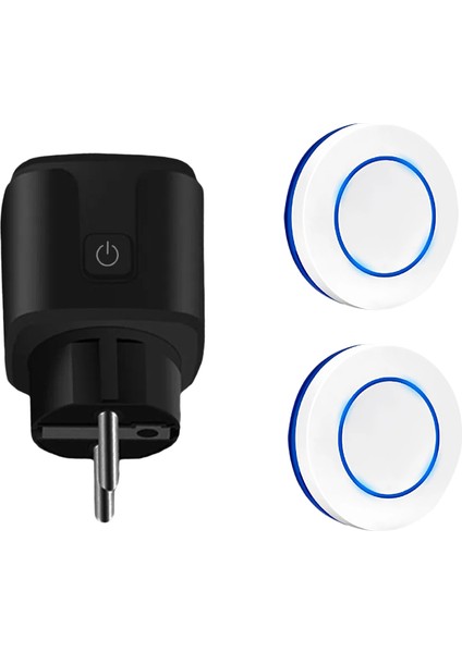 433MHZ Rf Wıfı Uzaktan Kumanda Anahtarı Kablosuz Elektrik Prizleri Ac 220V 15A Ev Aletleri Için Tek Fiş ve Verici LED (Yurt Dışından)