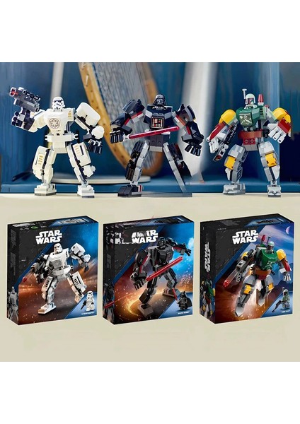Uzay Blok Modeli Şekil Oyuncaklar Anime Stormtrooper Darth Vader Rey Kyle Ren Luke Skywalker Aksiyon Birleştirin Çocuk Oyuncakları Süsleme (Yurt Dışından) modelleri