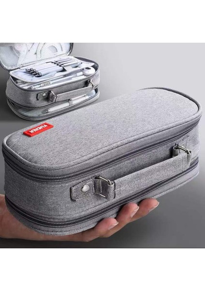 Büyük Kapasiteli Kalem Çantası Çok Katmanlı Ortaokul Öğrencileri Lise Öğrencileri Ilkokul Öğrencileri Kalem Çantası Kırtasiye Kutusu (Yurt Dışından)