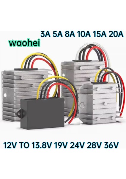 12V TO13.8V 19V 24V 28V 36V 3A 5A 8A 10A 15A 20A Boost Dc Dc Güç Dönüştürücü Step Up Voltaj Regülatörü Modülü Araba Dizüstü Ce Rohs (Yurt Dışından)