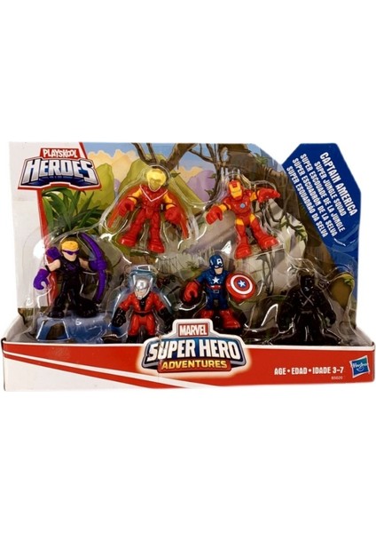 6 Adet Avengers Kahraman Periferik El Yapımı Oyuncak Bebekler Kaptan Amerika Demir Adam Belden Plastik Bebek Hediyeler Çocuklar Için (Yurt Dışından)