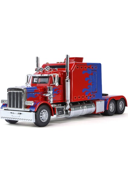 Alaşım Araba Modeli 1:24 Peter Bilt 389 Amerikan Römork Ses ve Işık Oyuncak Araba Modeli Süsleme (Yurt Dışından)