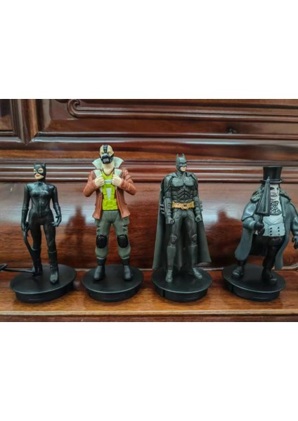 4 Stilleri Batman Topper Şekil Gevşek Heykelcik Oyuncak Özel Tahsil Masaüstü Modeli Dekorasyon Hediyeler (Yurt Dışından) fiyatları
