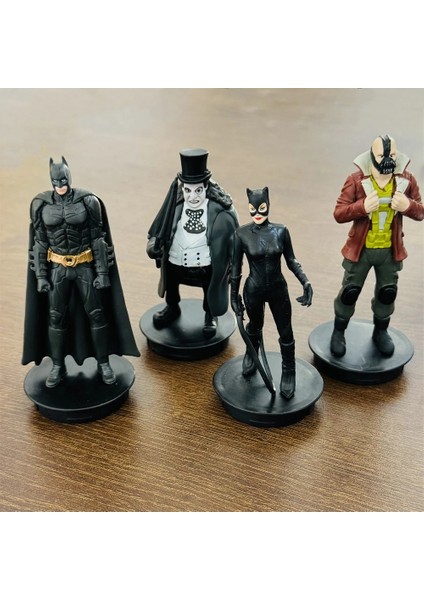 4 Stilleri Batman Topper Şekil Gevşek Heykelcik Oyuncak Özel Tahsil Masaüstü Modeli Dekorasyon Hediyeler (Yurt Dışından) fırsatları