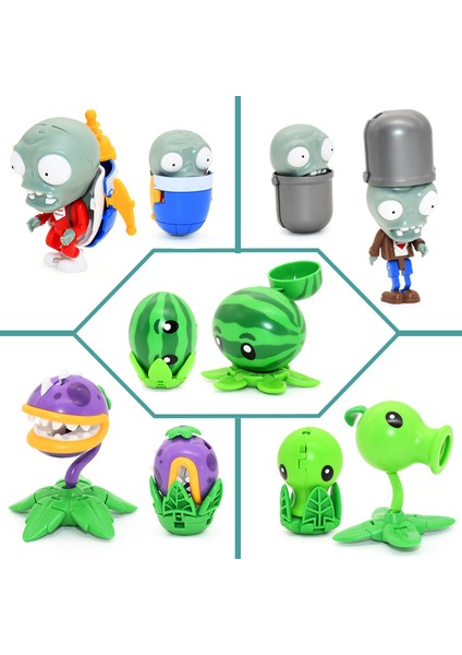 Yumurta Şekli Dönüşüm Montaj Deformasyon Oyuncaklar Boys Bebek Pvz Bitki Vs. Zombi Avcı Pvc Eylem Şekilli Kalıp Çocuk Hediye (Yurt Dışından) fiyatları