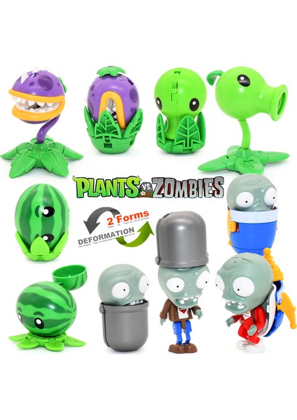 Yumurta Şekli Dönüşüm Montaj Deformasyon Oyuncaklar Boys Bebek Pvz Bitki Vs. Zombi Avcı Pvc Eylem Şekilli Kalıp Çocuk Hediye (Yurt Dışından) modelleri