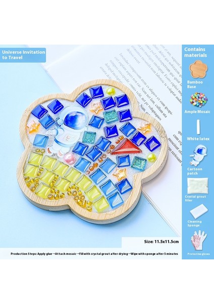 Çocuklar Dıy Yapım Malzemesi Kiti Dak Altlığı Sanat Eseri (Yurt Dışından)