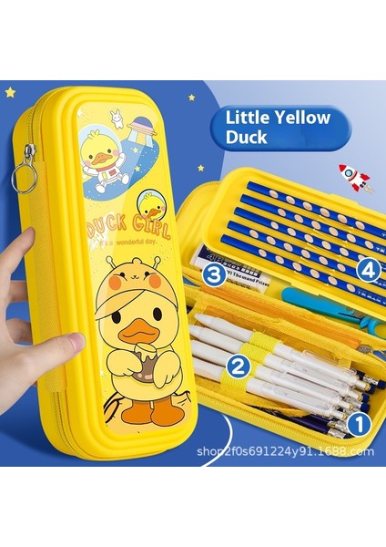 Kırtasiye Kutusu Büyük Kapasiteli Öğrenci Çocuk Kalem Kutusu (Yurt Dışından)
