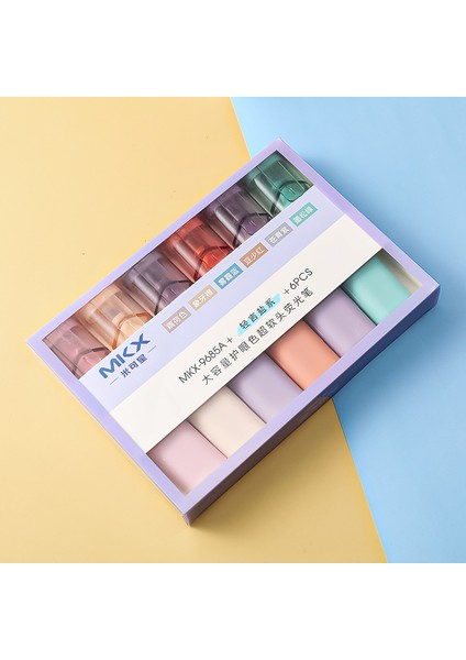 Açık Renk Göz Koruyucu Fosforlu Kalem Öğrenci Büyük Kapasiteli Çizim Kalemleri Öğrenme Kalemleri Yumuşak Uçlu Renkli (Yurt Dışından)