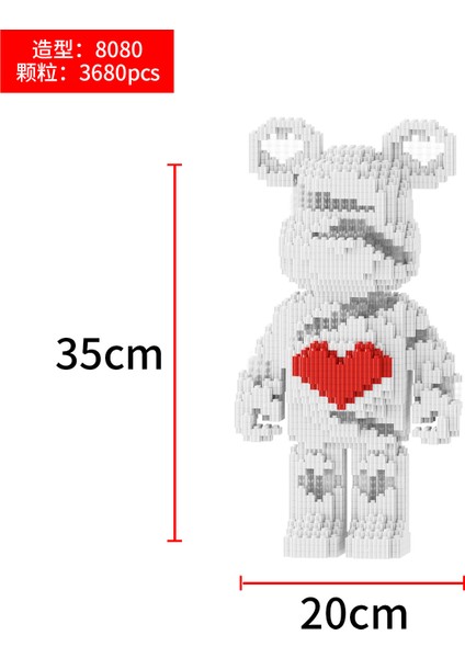 6-12 Yaş Tandem Küçük Parçacıklar Yapı Taşı Oyuncaklar Çocuk Eğitici Puzzle Yapboz Süsler (Yurt Dışından)