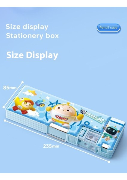 Kalemtıraşlı Karikatür Sert Kabuklu Çocuk Büyük Kapasiteli Kırtasiye Kutusu (Yurt Dışından) modelleri