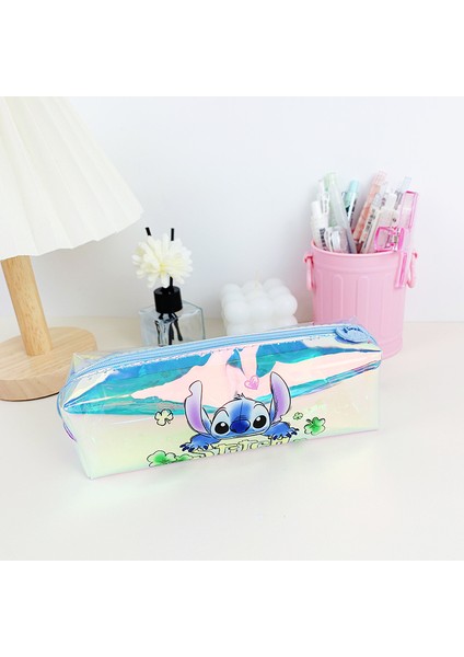 Lazer Karikatür Kalem Kutusu Tpu Tek Katmanlı Çok Elemanlı Öğrenciler Şeffaf Kırtasiye Kutusu (Yurt Dışından)