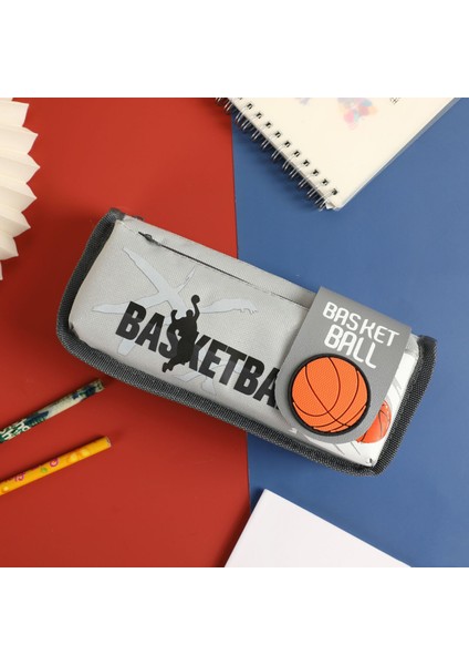 Basketbol Kalem Kutusu Kalem Kutusu Büyük Kapasiteli Kırtasiye Çantası (Yurt Dışından)