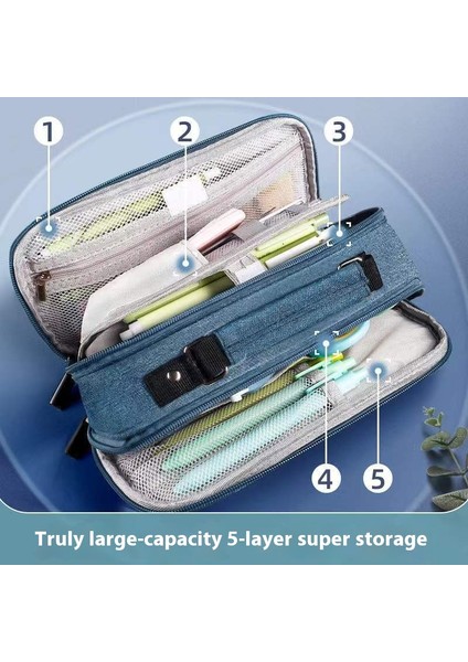 Büyük Kapasiteli Kalem Çantası Çok Katmanlı Ortaokul Öğrencileri Lise Öğrencileri Ilkokul Öğrencileri Kalem Çantası Kırtasiye Kutusu (Yurt Dışından) fiyatları