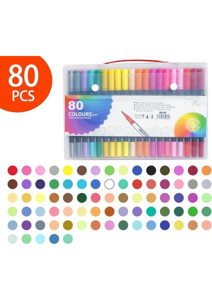 Suluboya Kalem Seti Işaretleyiciler Boyama Izleme Anahat Kalemleri (Yurt Dışından)