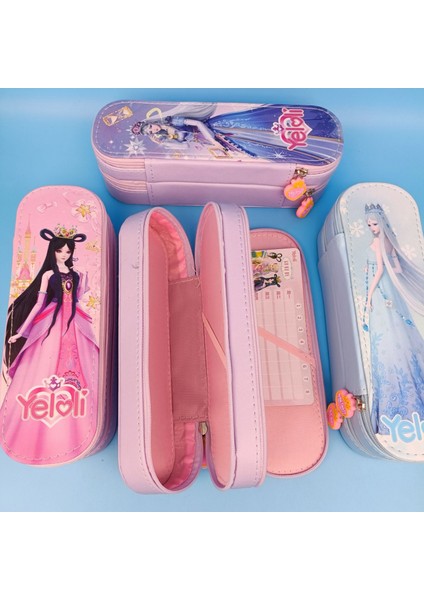 Kalem Kutusu Kırtasiye Kutusu Çok Fonksiyonlu Çift Katmanlı Büyük Kapasite (Yurt Dışından) fiyatları