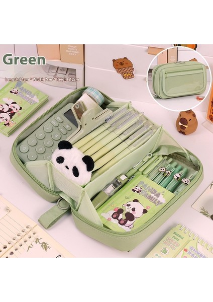 Kapaklı Kalem Çantası Büyük Kapasiteli Ilkokul ve Ortaokul Öğrencileri Çocuk Kırtasiye Kutusu Kalem Kutusu (Yurt Dışından)
