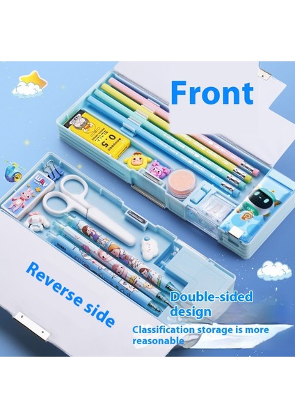 Kalemtıraşlı Karikatür Sert Kabuklu Çocuk Büyük Kapasiteli Kırtasiye Kutusu (Yurt Dışından) fiyatları