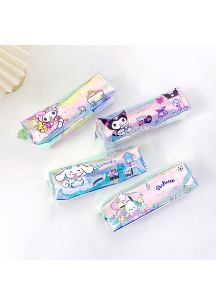 Lazer Karikatür Kalem Kutusu Tpu Tek Katmanlı Çok Elemanlı Öğrenciler Şeffaf Kırtasiye Kutusu (Yurt Dışından)