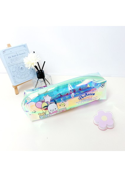 Lazer Karikatür Kalem Kutusu Tpu Tek Katmanlı Çok Elemanlı Öğrenciler Şeffaf Kırtasiye Kutusu (Yurt Dışından)