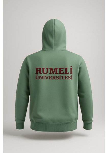 Yeşil Unisex Hoodie Numb Rumeli Üniversitesi fiyatları