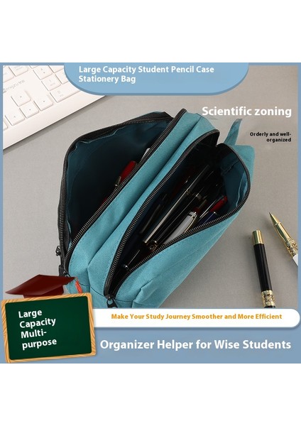 Büyük Kapasiteli Çok Amaçlı Kalem Kutusu Üç Katmanlı Kırtasiye Kutusu Ilkokul Öğrencileri Için Kalem Çantası (Yurt Dışından) fiyatları