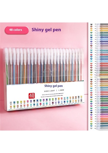 Renkli Simli Jel Kalemlerçocuklar Için Renkli Nötr Kalemler (Yurt Dışından)