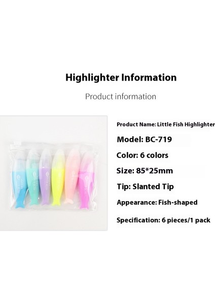 Fosforlu Kalem Renkli Vurgu Işaretleme Kalemi (Yurt Dışından) fiyatları