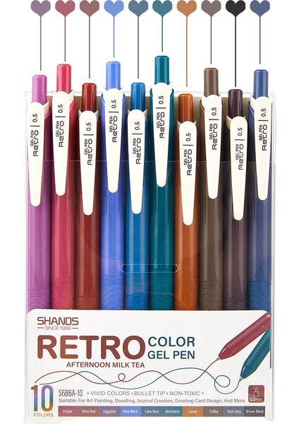 Renkli Nötr Kalem Öğrenci Eskiz Çizimi (Yurt Dışından)