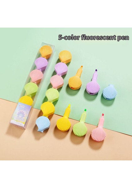 5 Renk Mini Fosforlu Kalem Işaretleyiciler Renkli Su Kalemleri (Yurt Dışından)