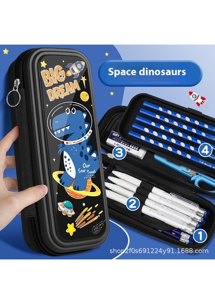 Kırtasiye Kutusu Büyük Kapasiteli Öğrenci Çocuk Kalem Kutusu (Yurt Dışından)