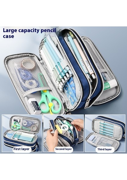 Çok Fonksiyonlu Kırtasiye Kutusu Büyük Kapasiteli Kalem Kutusu (Yurt Dışından) fiyatları