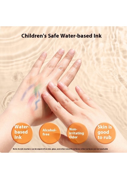 Çocuklar Için Keçeli Kalemler Öğrenci Keçeli Kalemleri Akrilik Opak Renkler Üst Üste Binen Renkler Olabilir (Yurt Dışından) fiyatları