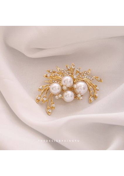 Yeni Broş Hafif Lüks Basit Mizaç Sabit Giysi Pin Takım Elbise Kolye Bilezik Şapkalar Sınıf Giyim Aksesuarları (Yurt Dışından)