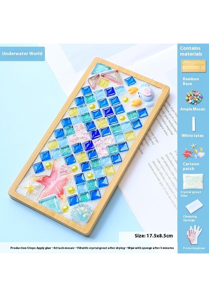 Çocuklar Dıy Yapım Malzemesi Kiti Dak Altlığı Sanat Eseri (Yurt Dışından)