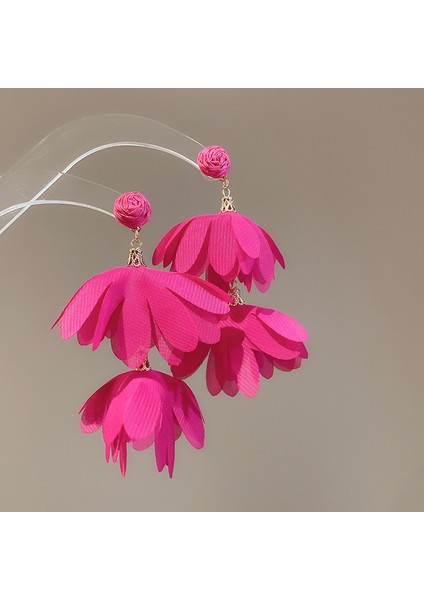 Yeni Gümüş Iğne Çiçek Kolye Küpe Tatil Tarzı Küpe Mori Taze Broş Sınıf Dekoratif Tatlı Küpe (Yurt Dışından)