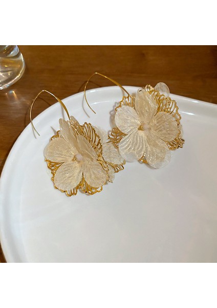 Yeni Gümüş Iğne Çiçek Kolye Küpe Tatil Tarzı Küpe Mori Taze Broş Sınıf Dekoratif Tatlı Küpe (Yurt Dışından)