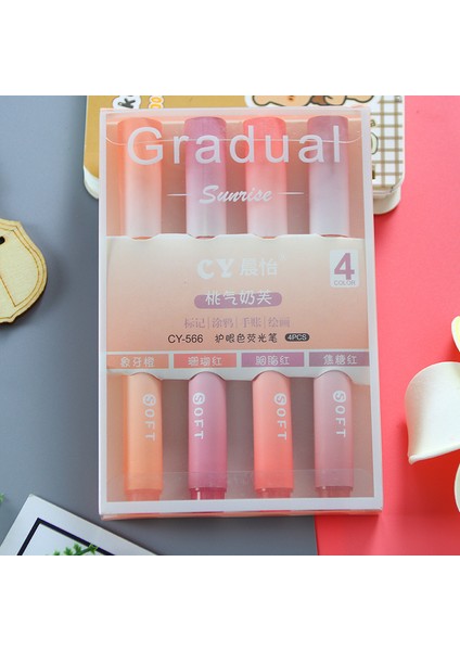 Büyük Kapasiteli Renkli Vurgulama Kalemi Öğrenci Kalemi (Yurt Dışından)