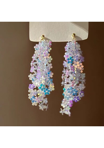 Yeni Gümüş Iğne Çiçek Kolye Küpe Tatil Tarzı Küpe Mori Taze Broş Sınıf Dekoratif Tatlı Küpe (Yurt Dışından)