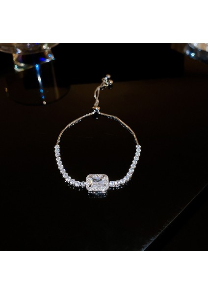 Yeni Zirkonya Çekilebilir Bilezik Hafif Lüks Kıdemli Mizaç Duygusu Bilezik Mücevherat Sınıfı Broş Takı (Yurt Dışından)