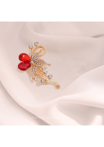 Yeni Broş Parlama Önleyici Kıdemli Işık Duygusu Lüks Tasarım Parlama Önleyici Toka Pimi Korsaj Küçük Broş Korsaj (Yurt Dışından)