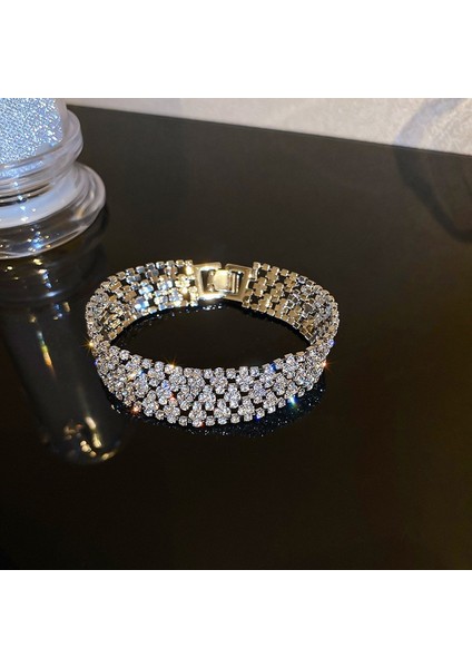 Yeni Bilezik Broş Küpe Gümüş Iğne Yağ Damlası Çiçekler Geometrik Küpe Fransız Retro Moda Mizaç Takı Broş Bilezik (Yurt Dışından)